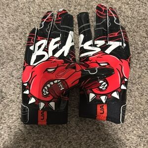 Youth under armour football gloves BEAST